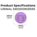 Urinal splash guard mat showcasing its durable construction and easy-to-install design.