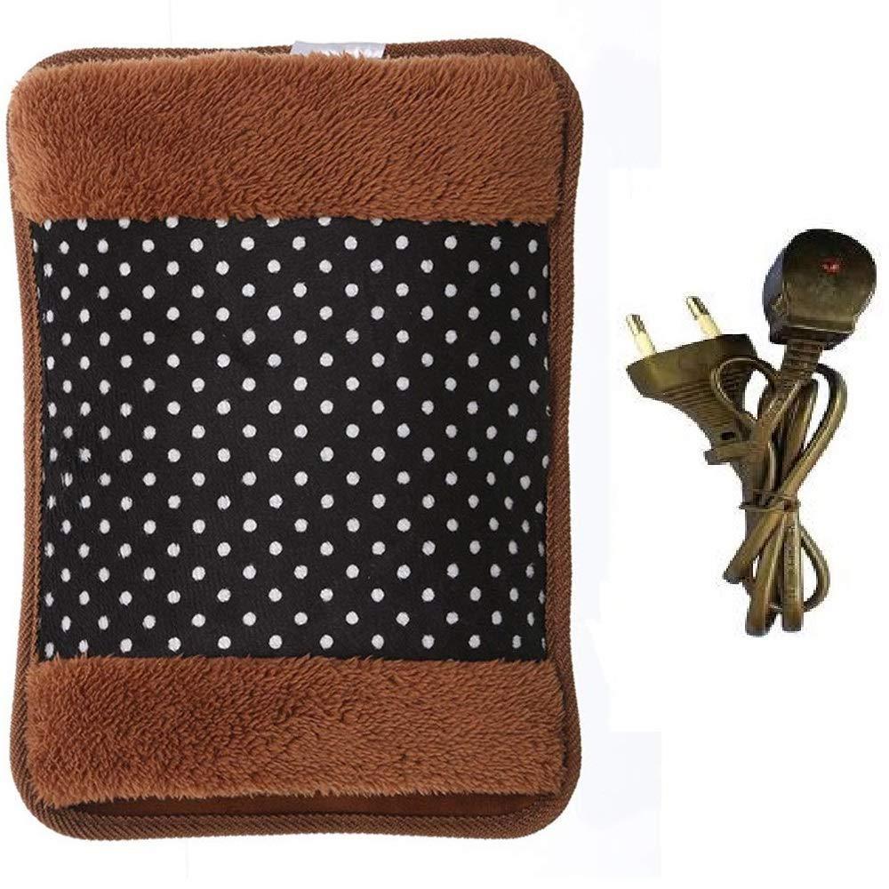 Compact Electric Hot Water Bag in use for muscle relaxation.