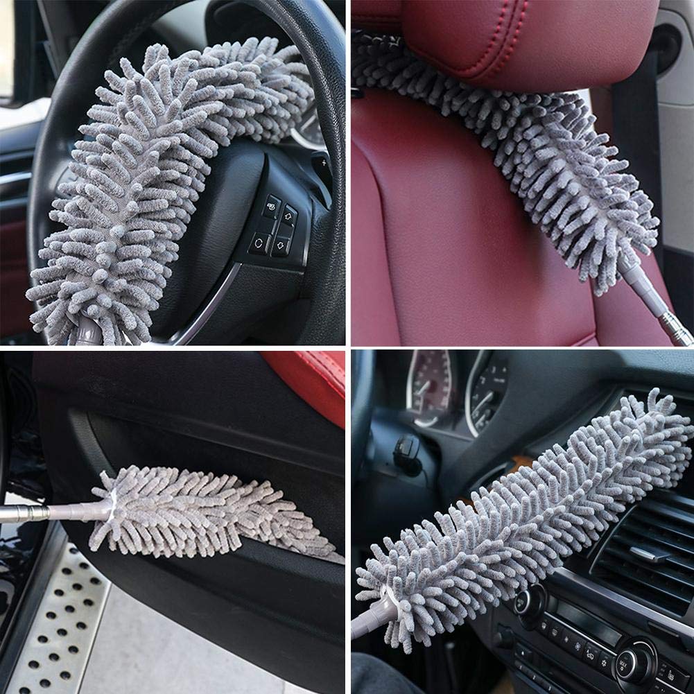 Quick and easy cleaning with the lightweight Microfiber Fan Duster.