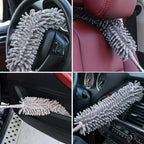 Quick and easy cleaning with the lightweight Microfiber Fan Duster.