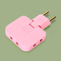 Tetherix Foldable Wall Plug Adapter, a compact 3-in-1 socket converter for Indian outlets.