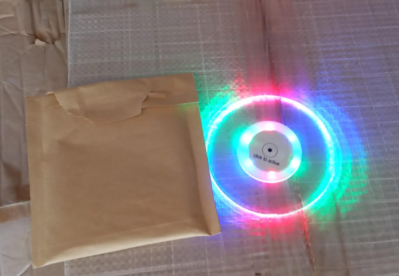 Waterproof LED coaster in use, enhancing a vibrant party atmosphere.