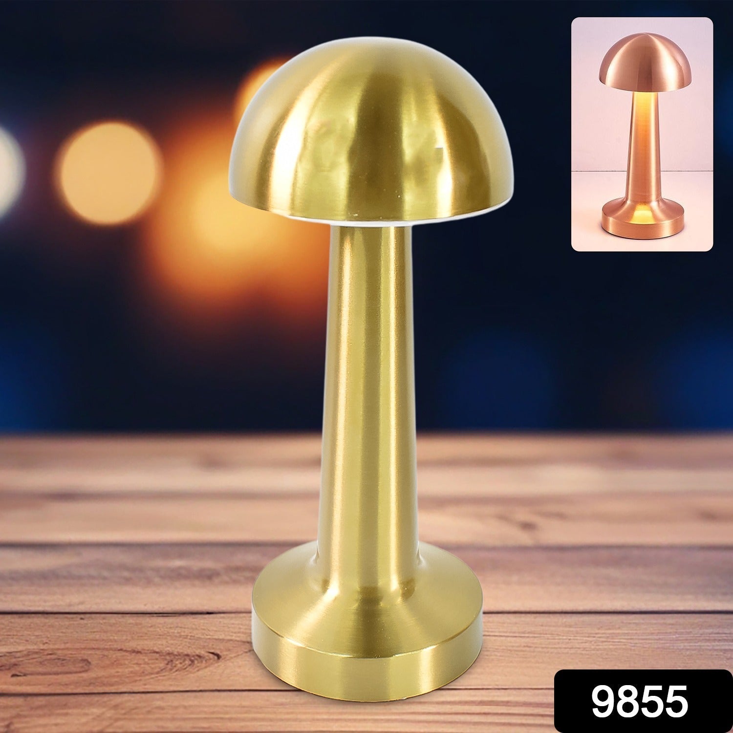 Touch control LED lamp in warm light mode for cozy home ambiance