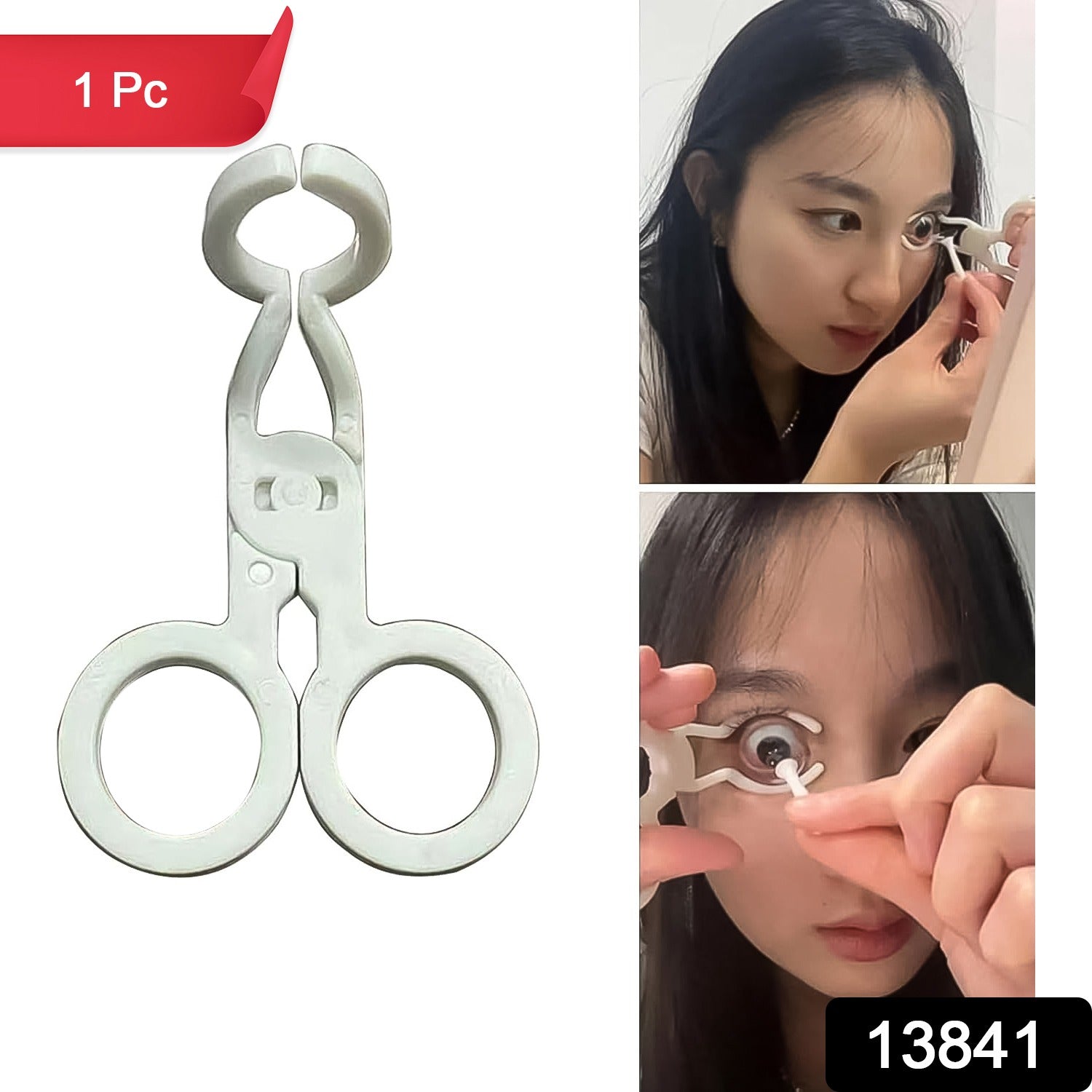 Close-up of the hygienic contact lens applicator for smooth lens placement.