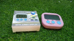 Digital kitchen timer with a retractable stand for versatile placement.