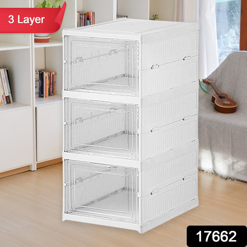 Multifunctional storage rack organizing pantry essentials and fruits.