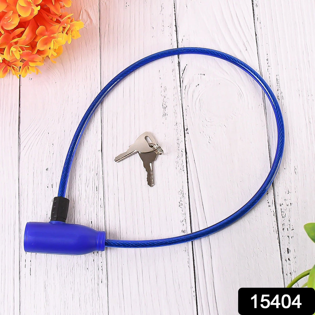 Steel cable safety lock for bike and multipurpose security use