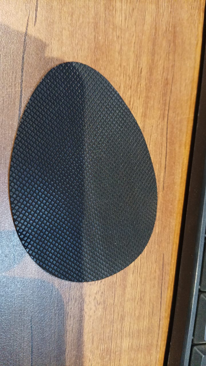Package of self-adhesive anti-slip shoe grip stickers