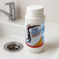 Powerful sink drain cleaner powder in its packaging, ready to tackle tough clogs.