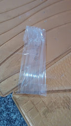 Clean and clear glass straws perfect for milkshakes and iced tea