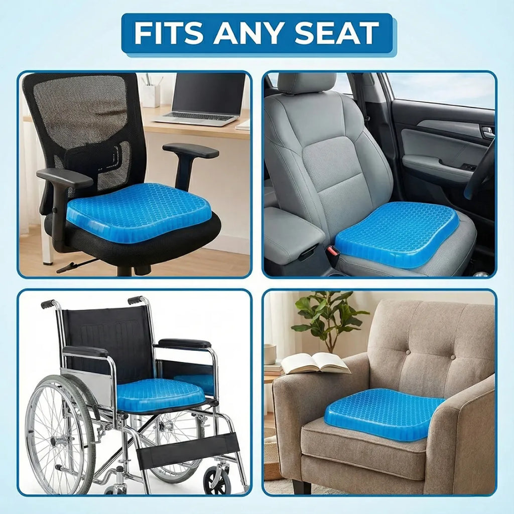 Packaging for the flex-grip orthopedic seat cushion from .