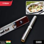Thick aluminum foil roll for baking and grilling food.