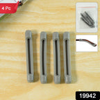 Packaging of anti-slip eyeglass temple tip sleeves with product details