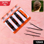Individual black hair pins suitable for various hairstyles
