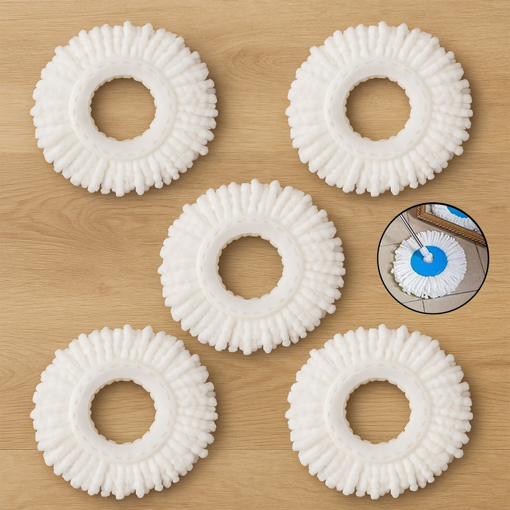 Microfiber Spin Mop Refill Head showing soft cleaning pads