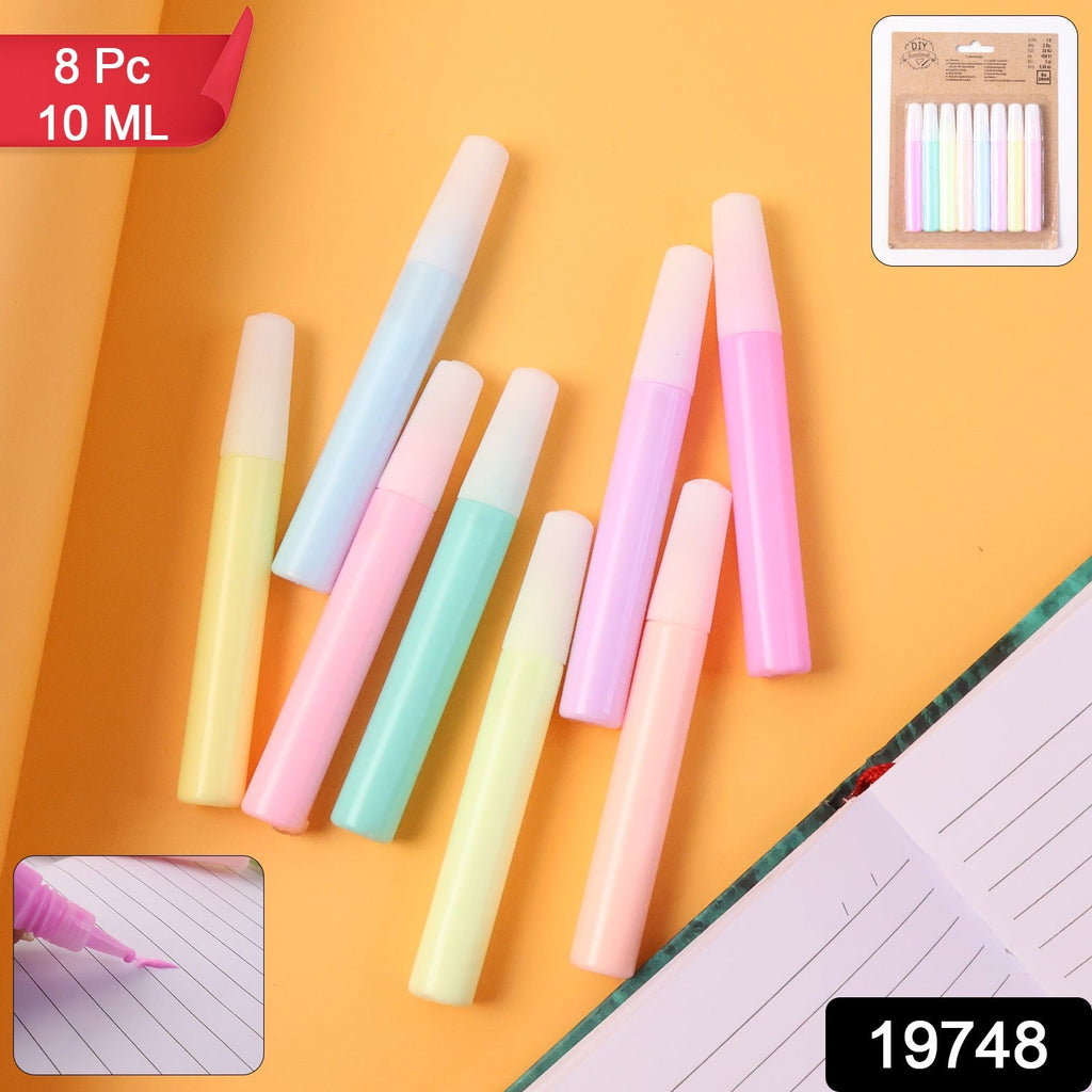 Set of sparkle craft glue tubes designed for easy and precise application