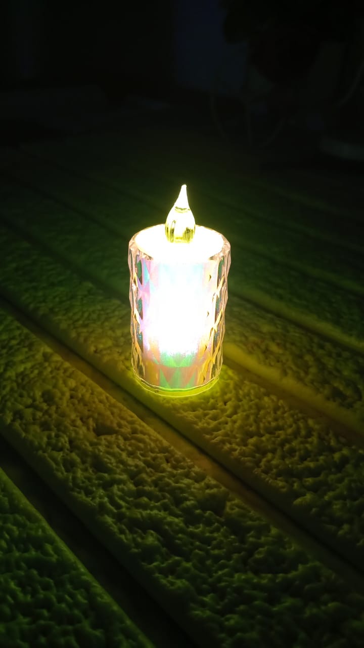 Another view of the 24 flameless LED tea light candles, ready for use.