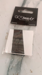 Set of non-slip metal hair bobby pins for styling and hair accessory use