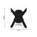 Adjustable car mount for air vents, demonstrating its flexible phone holding arms.