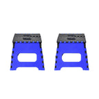 12-inch foldable step stool in use, perfect for home tasks.