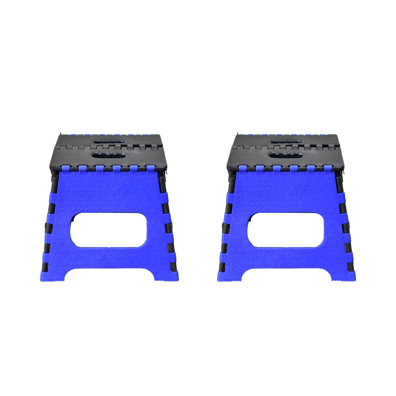 12-inch foldable step stool in use, perfect for home tasks.
