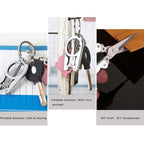 Display of the 3.5-inch folding scissor, highlighting its portability.