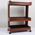 Elegant plastic serving trolley in a contemporary home setting.