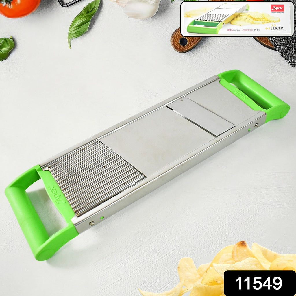 Apex Prep Mate vegetable cutter stainless steel body and comfortable grip