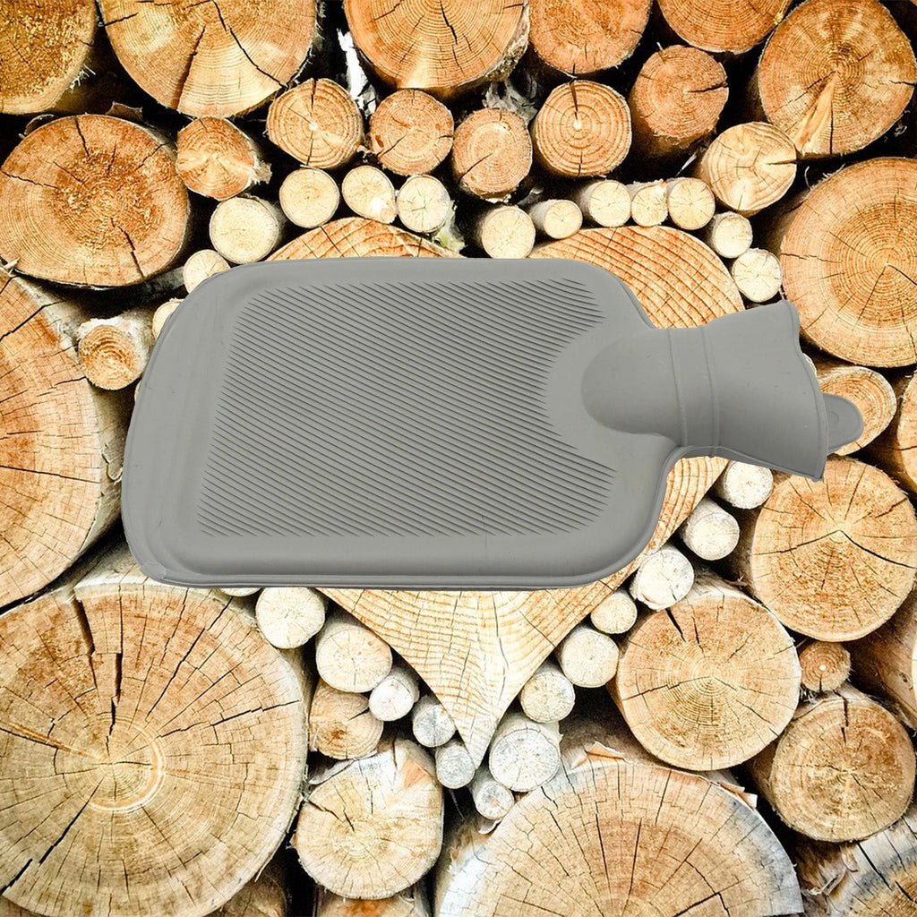 Detailed texture of the hot water bag's durable, skin-friendly PVC.
