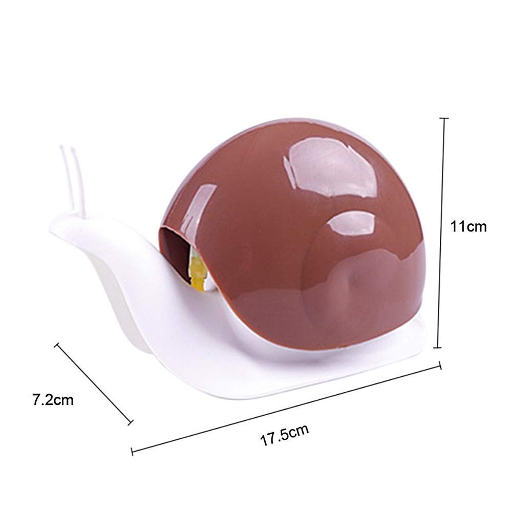 The cute snail design of the liquid soap dispenser for kids and adults.