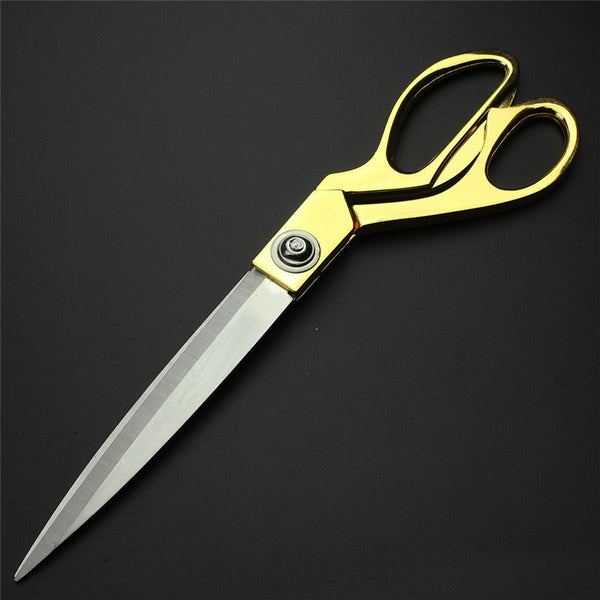 Premium gold-plated cloth cutting scissors with a sleek design for everyday use.