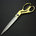 Premium gold-plated cloth cutting scissors with a sleek design for everyday use.