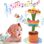 Soft plush cactus toy with animated movements, perfect for entertaining toddlers.