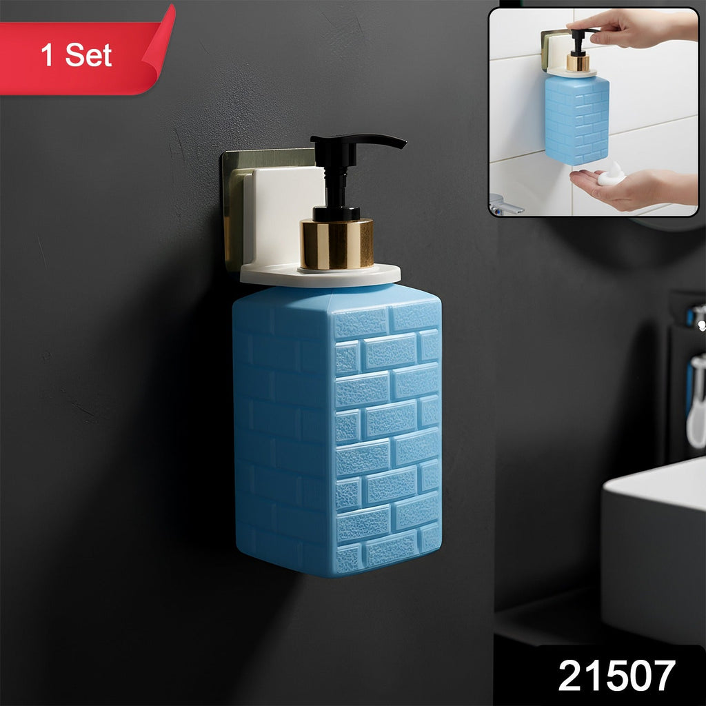 Close-up of hygienic soap dispenser push pump for controlled dispensing