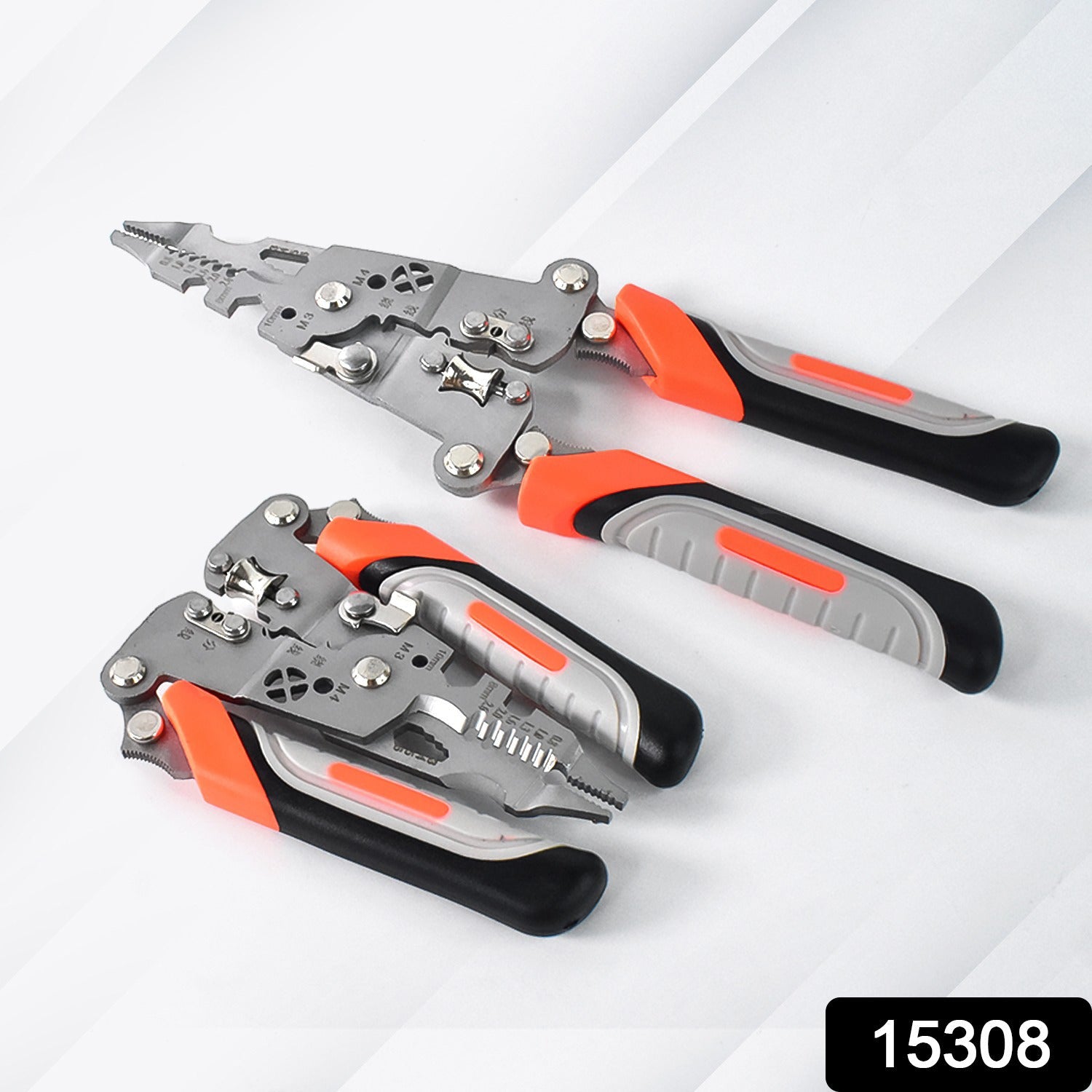 Wire stripper pliers featuring non-slip ergonomic soft grip handle