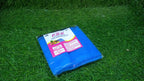 Blue zippered mesh bag for keeping vegetables fresh in the fridge.