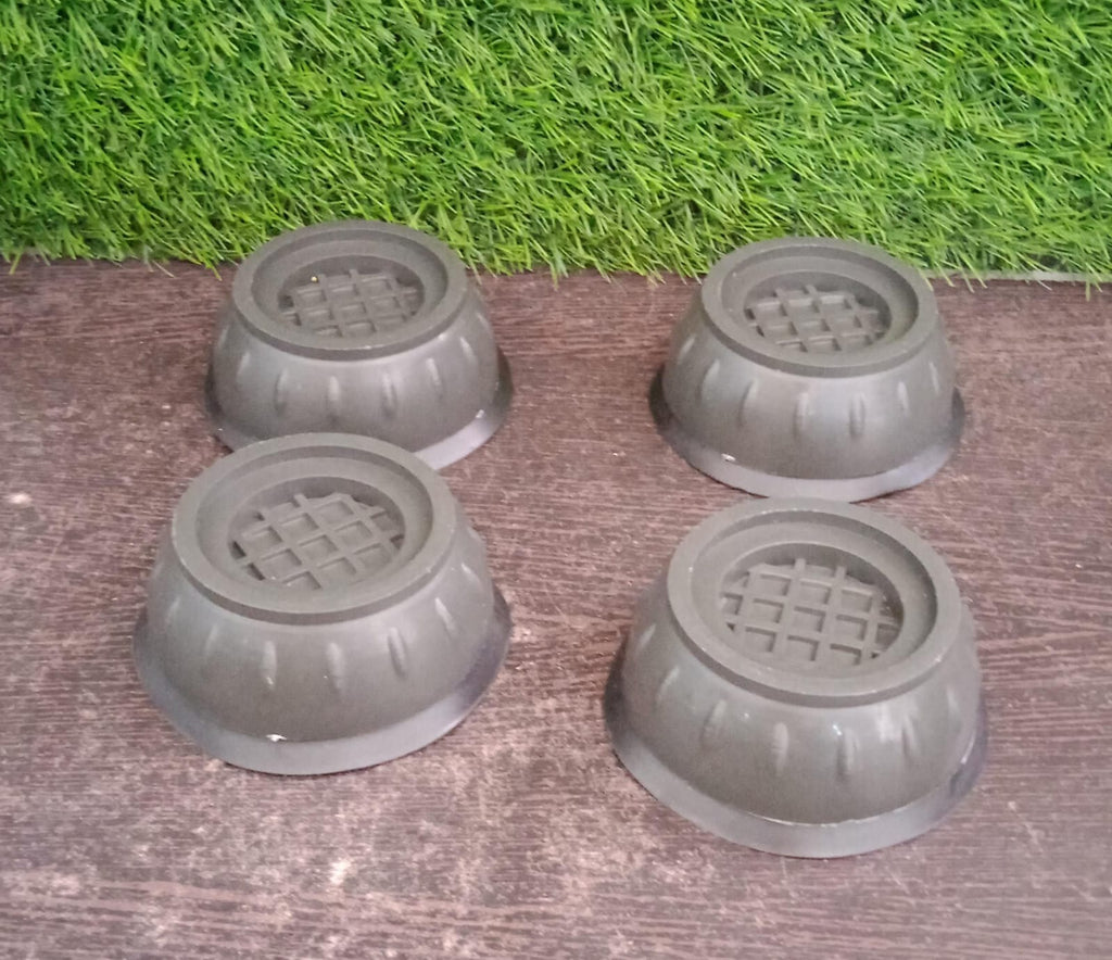 Vibration dampening pads with suction cups for washing machine