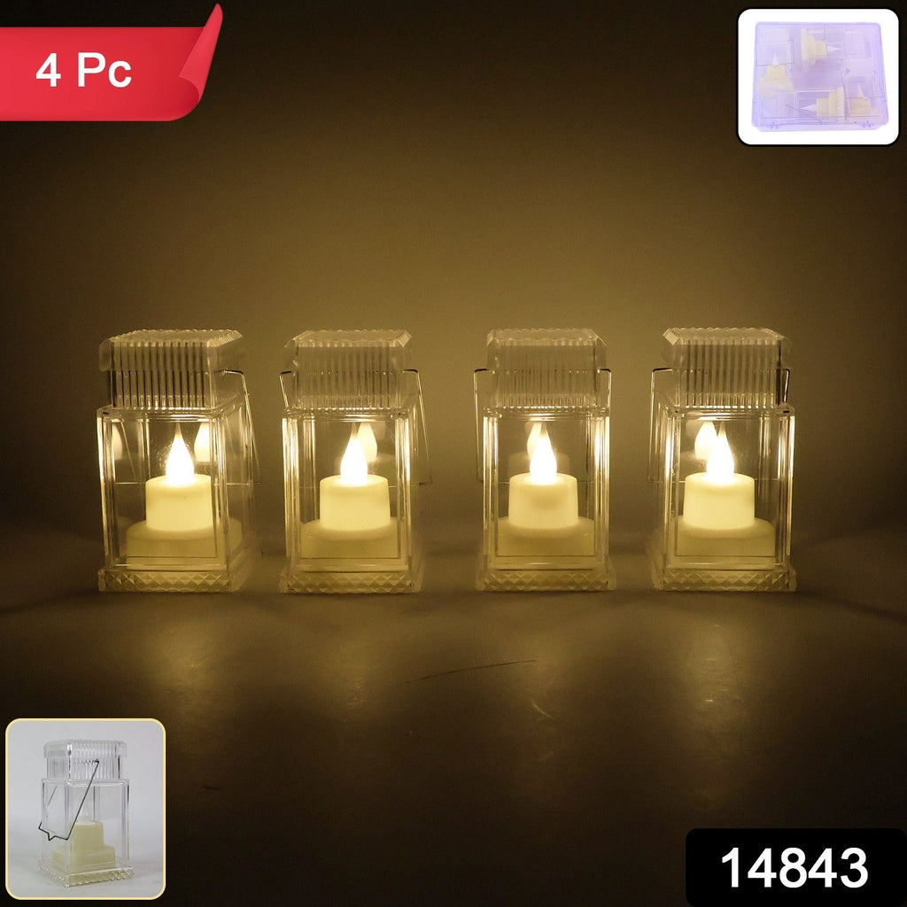 Mini lantern shaped battery operated LED decorative candle lamp