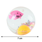 Colorful cartoon design on the light-up LED bouncy ball