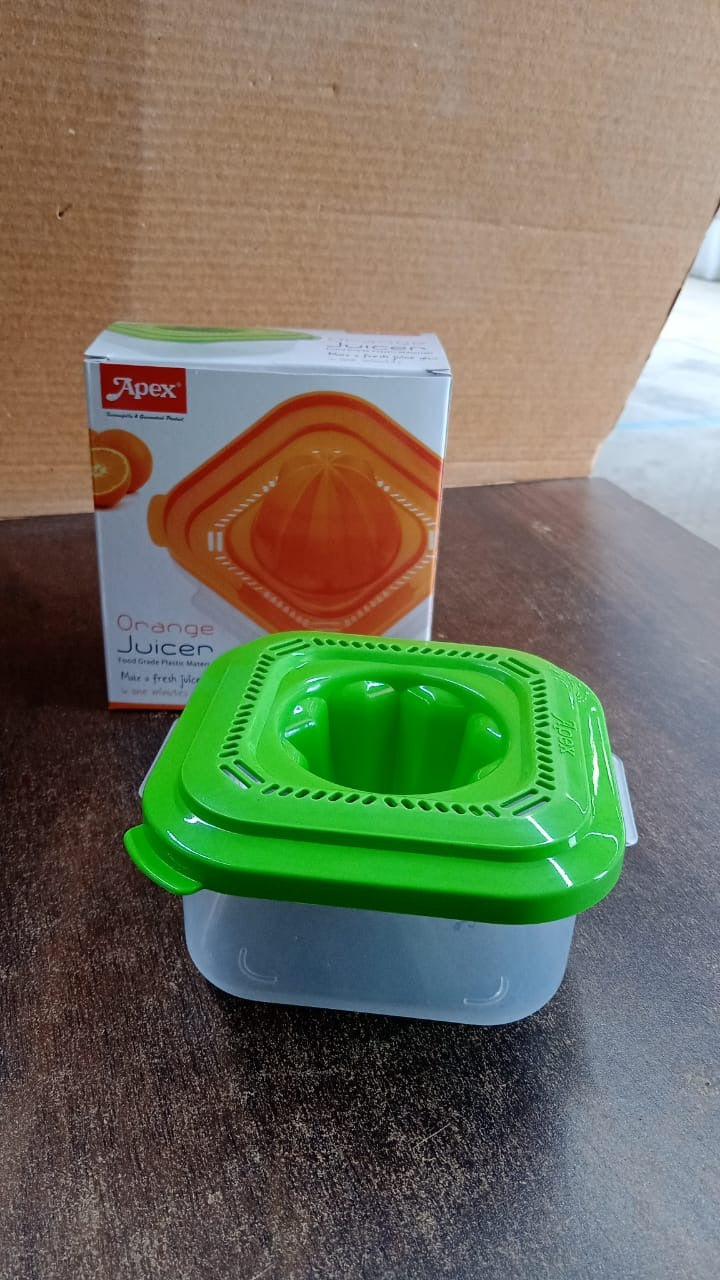 Apex manual hand press orange juicer made from BPA-free plastic