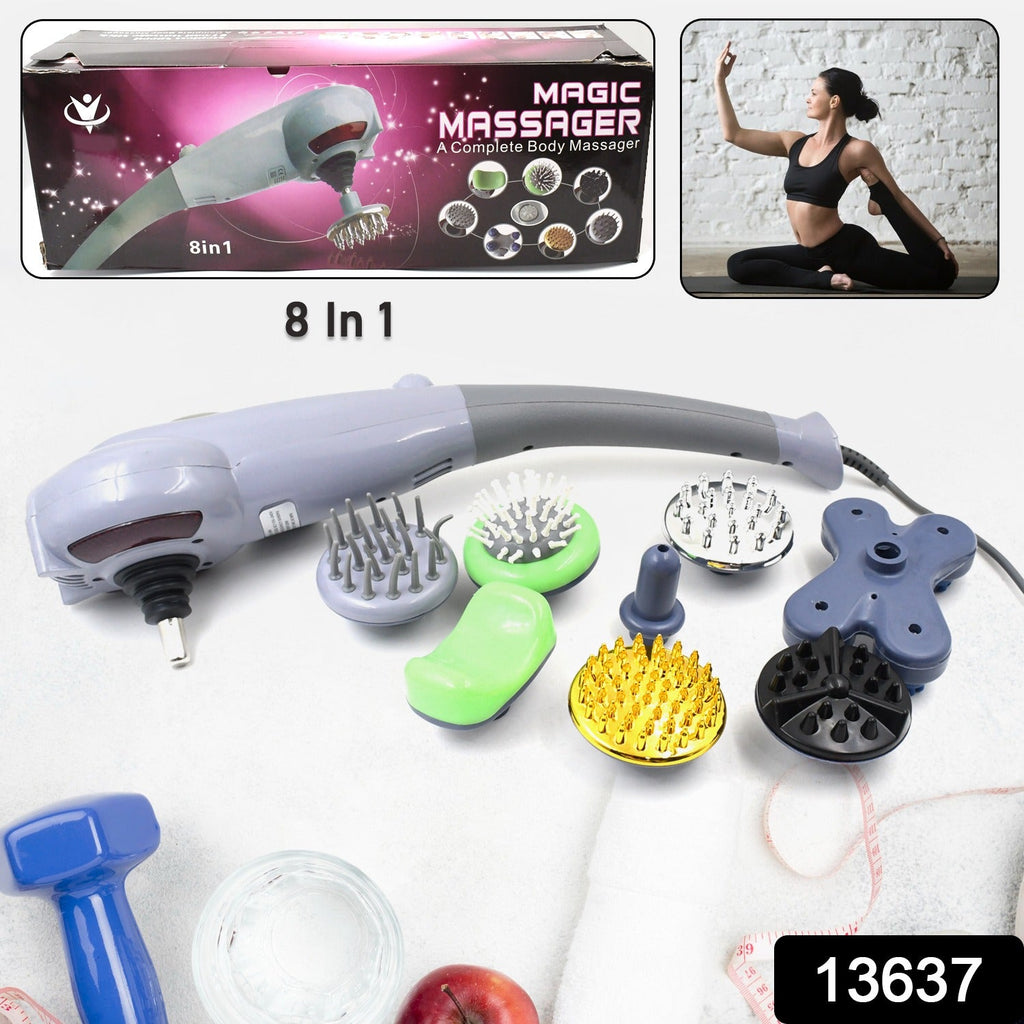 The 8-in-1 electric full body massager displayed prominently on a clean background.
