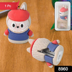 Colorful animal-shaped cartoon pencil sharpeners and erasers in a group