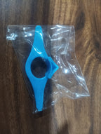 Compact plastic page holder for books, ideal for travel and on-the-go reading.