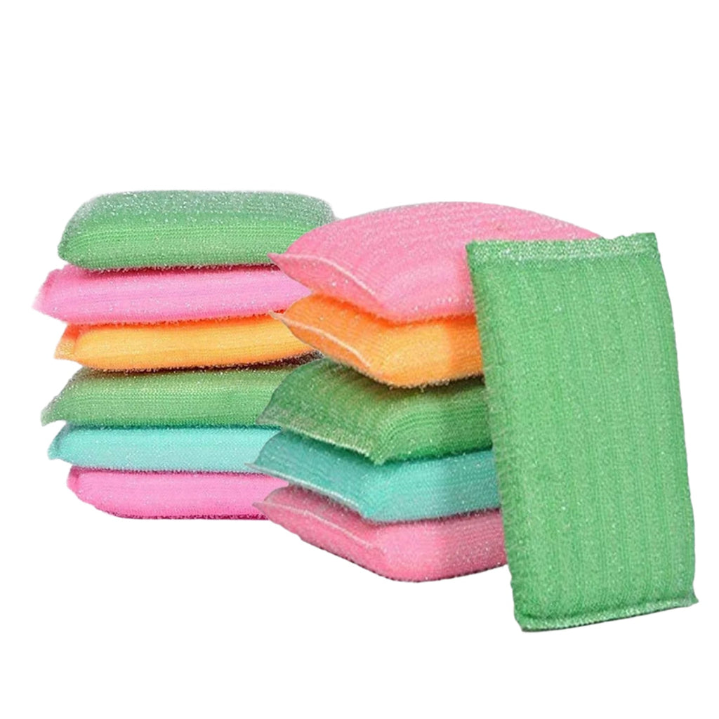 Close-up of a scratch proof kitchen scrubber pad, ideal for effective dish cleaning.