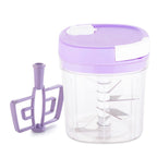 Compact and portable handy chopper, ideal for small kitchens or travel.