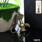 Lord Shiva Shivaling keychain attached to a keyring