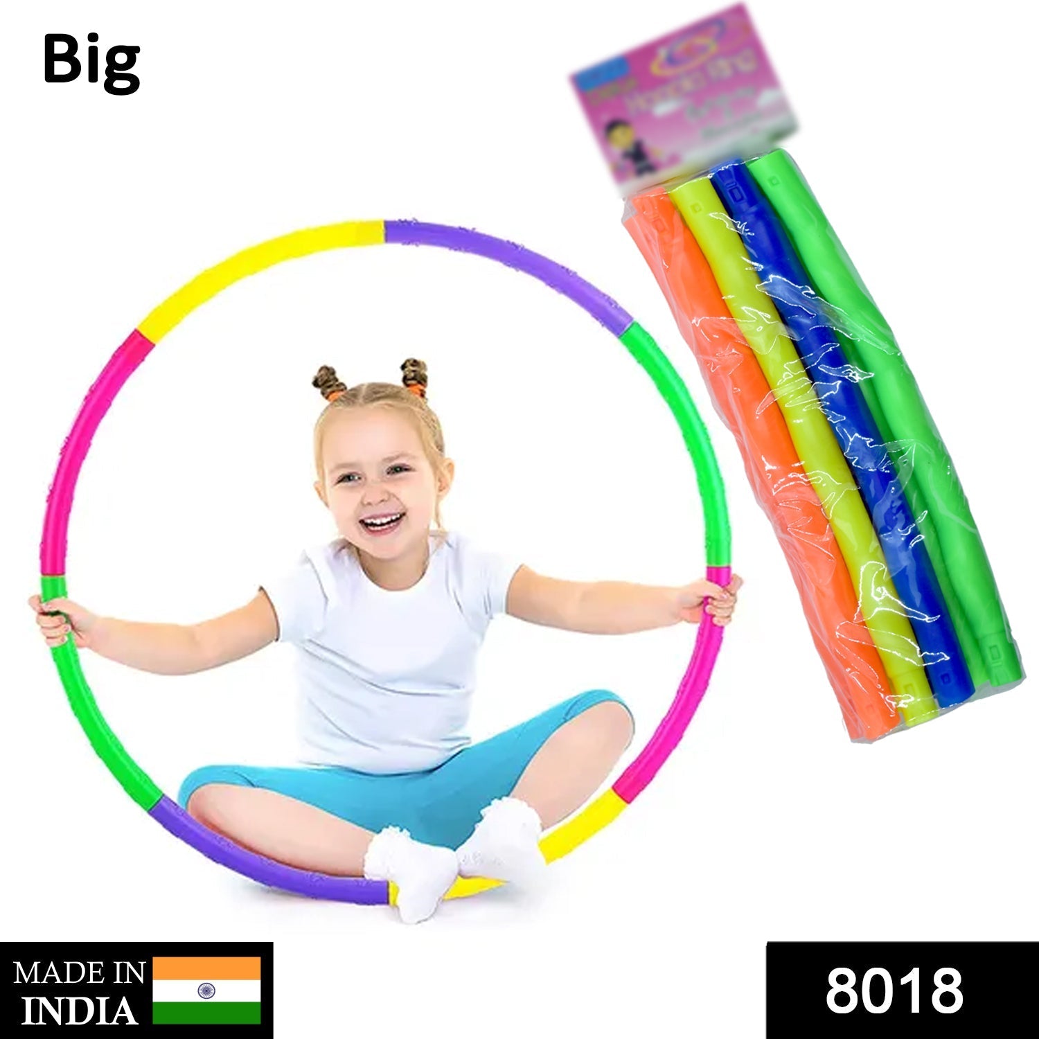 Close-up of the durable plastic interlocking exercise ring.