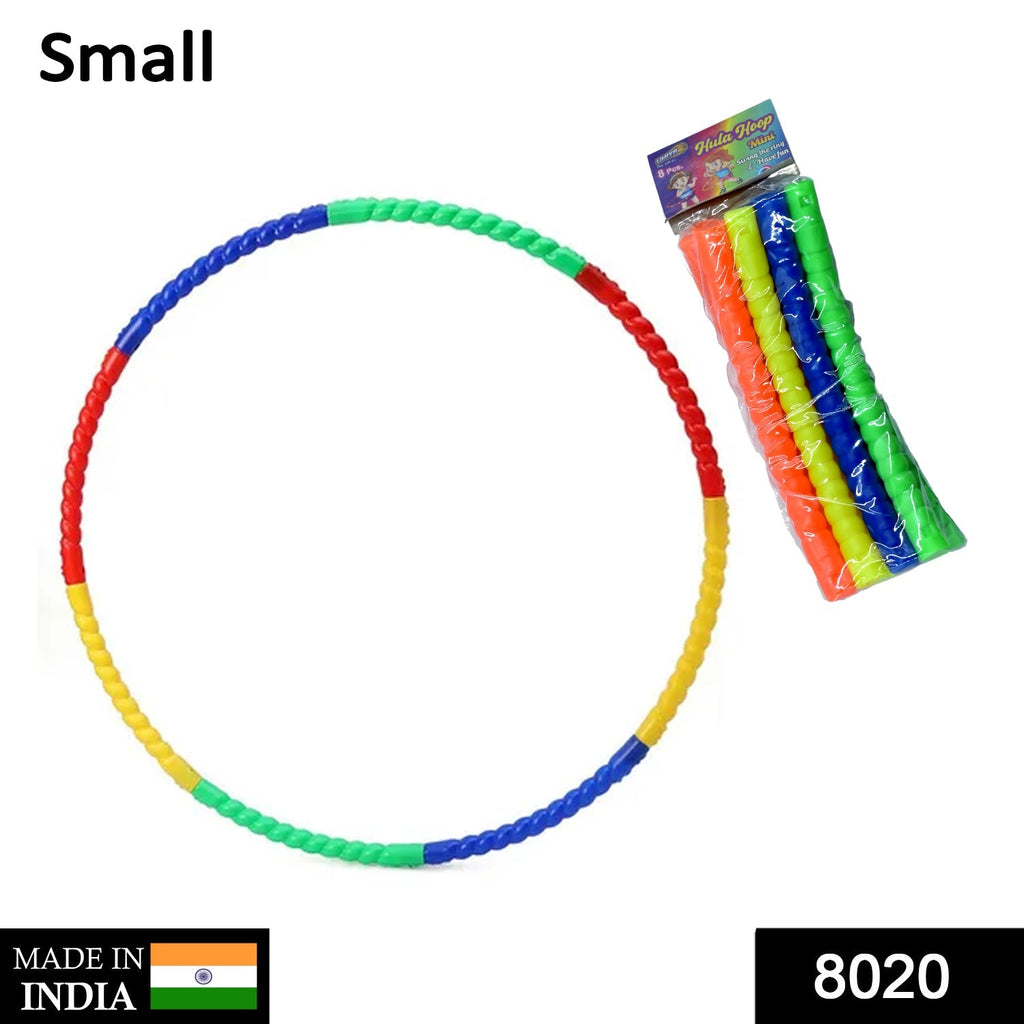 Detailed view of the interlocking mechanism of the fitness hula hoop.
