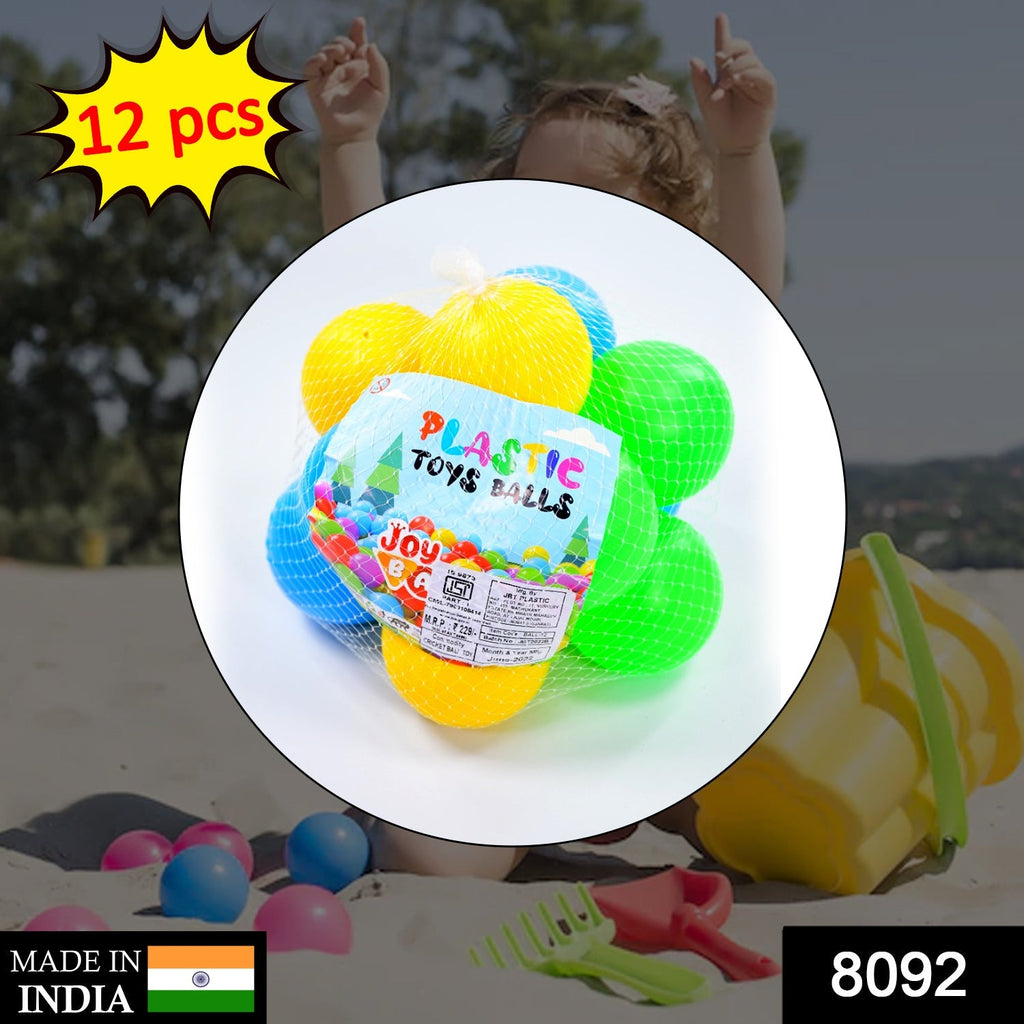 Bright, soft Baby Play Balls scattered in a child's play area.