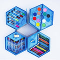 Closed 46 Pcs Kids Art Set box, featuring crayons, oil pastels, and sketch pens from .